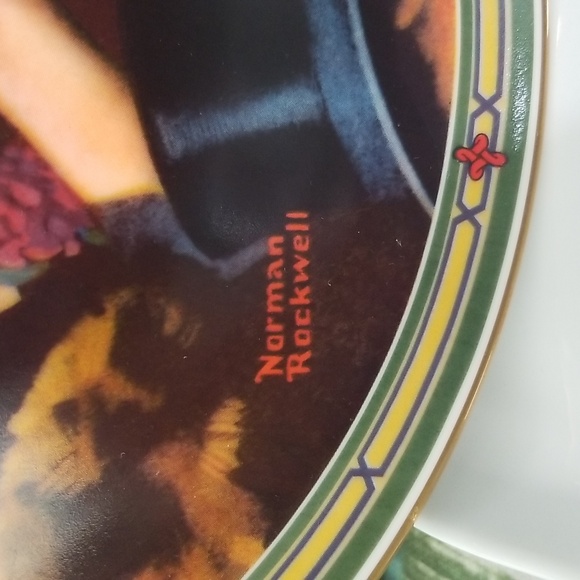 P2h- Knowles Norman Rockwell "Love's Reward" 198 LE Collector's Plate - Picture 3 of 9
